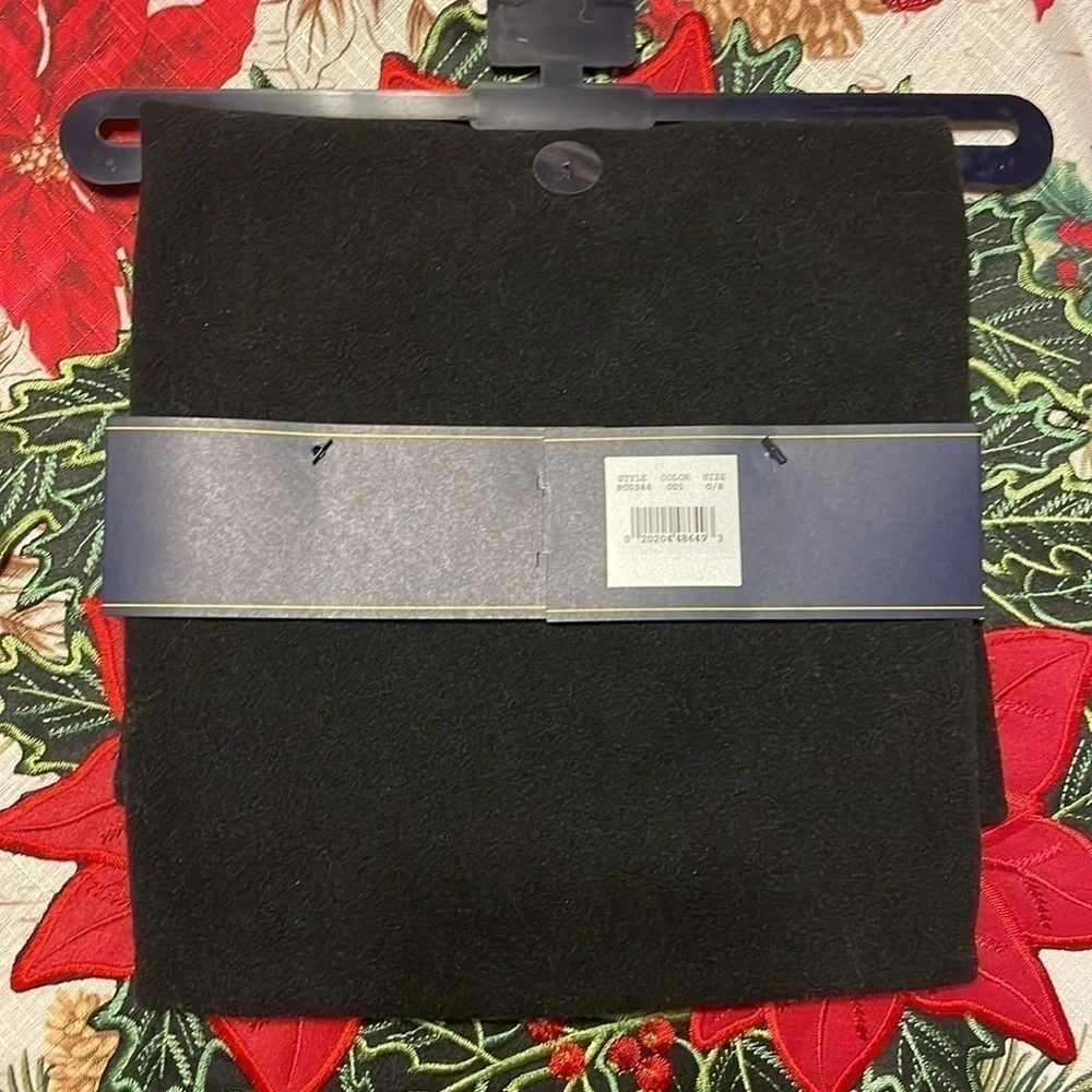 Brand New Polo Ralph Lauren Black Fleece 2-Piece Hat & Scarf Set Red Pony